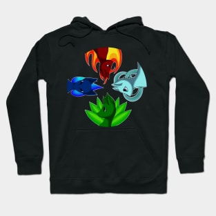 4 Cat Elements Hoodie